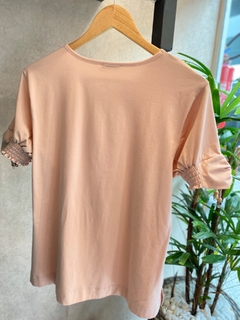 Blusa Malha Argola Manga na internet