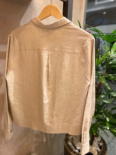 Blusa Viscolinho Bege - loja online