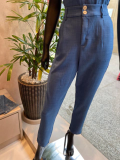 Calça Crepe Azul