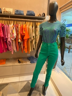 Calça Jeans Skinny Verde - comprar online