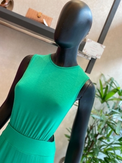 Vestido Longo Viscolycra Verde