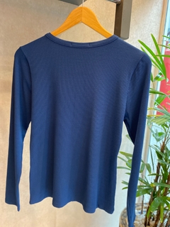 Imagem do Blusa Canelada Mg Longa Botões