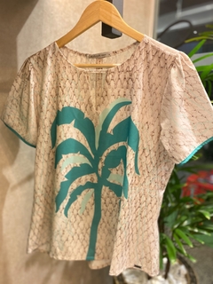 Blusa Estampada Toque de Seda - comprar online