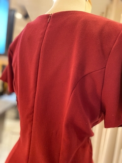 Imagem do Vestido Crepe Vinho