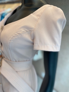 Vestido Crepe Curto Rosé - Fino Look
