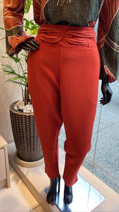 Calça Alfaiataria Cordão Coral