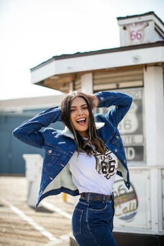 Jaqueta Jeans Pelinho - comprar online