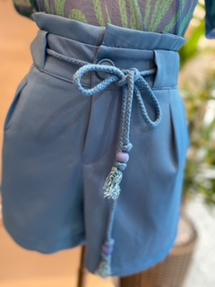 Short Alfaiataria Cordão Azul