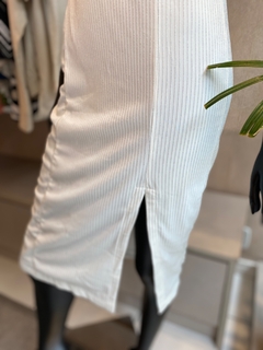 Vestido Midi Lurex Branco - Fino Look