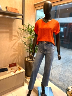 Calça Reta Jeans na internet