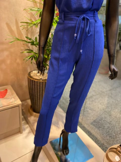 Calça Crepe Azul