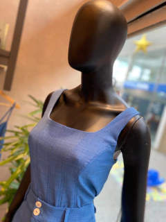 Cropped Alça Azul