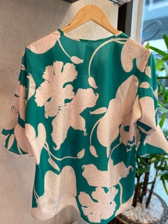 Blusa Estampada Mg 3/4