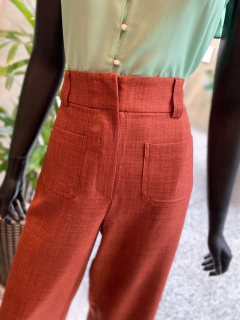 Calça Midi Reta