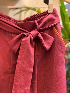 Short Alfaiataria Crepe Fúcsia
