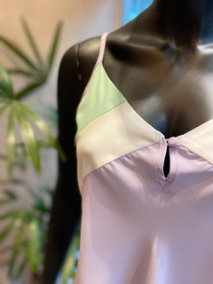 Blusa Alça Tricolor