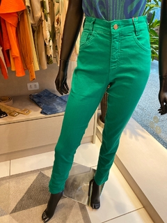 Calça Jeans Skinny Verde