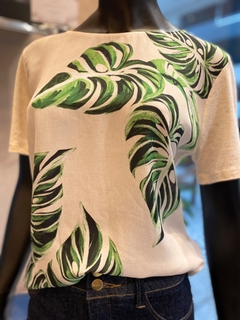 Blusa Malha Estampada na internet