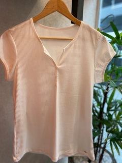 Blusa Malha Canelada Off-white - comprar online