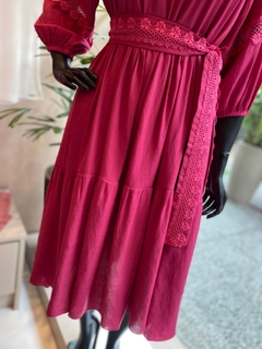 Vestido Viscose Flamê Fúcsia na internet