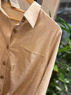 Blusa Viscolinho Bege