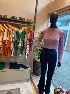 Tricot Cristiane Lilás Cropped na internet