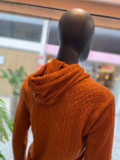 Tricot Capuz Terracota - Fino Look