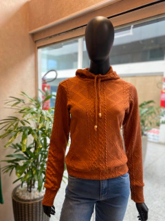 Tricot Capuz Terracota