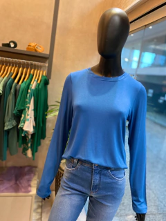 Blusa Mg Longa Malha Tricô - comprar online