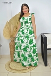 Vestido Maria Paula Floral Verde