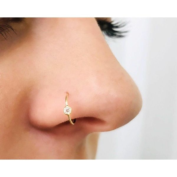 Piercing de Nariz Argolinha Silicone