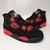 Compre o incrível Tênis Air Jordan 4 Red Thunder masculino, uma versão moderna e elegante do icônico modelo Air Jordan. Com cores em preto e vermelho vibrante, esse tênis é feito com tecido e camurça para garantir durabilidade e conforto. O ajuste é feito