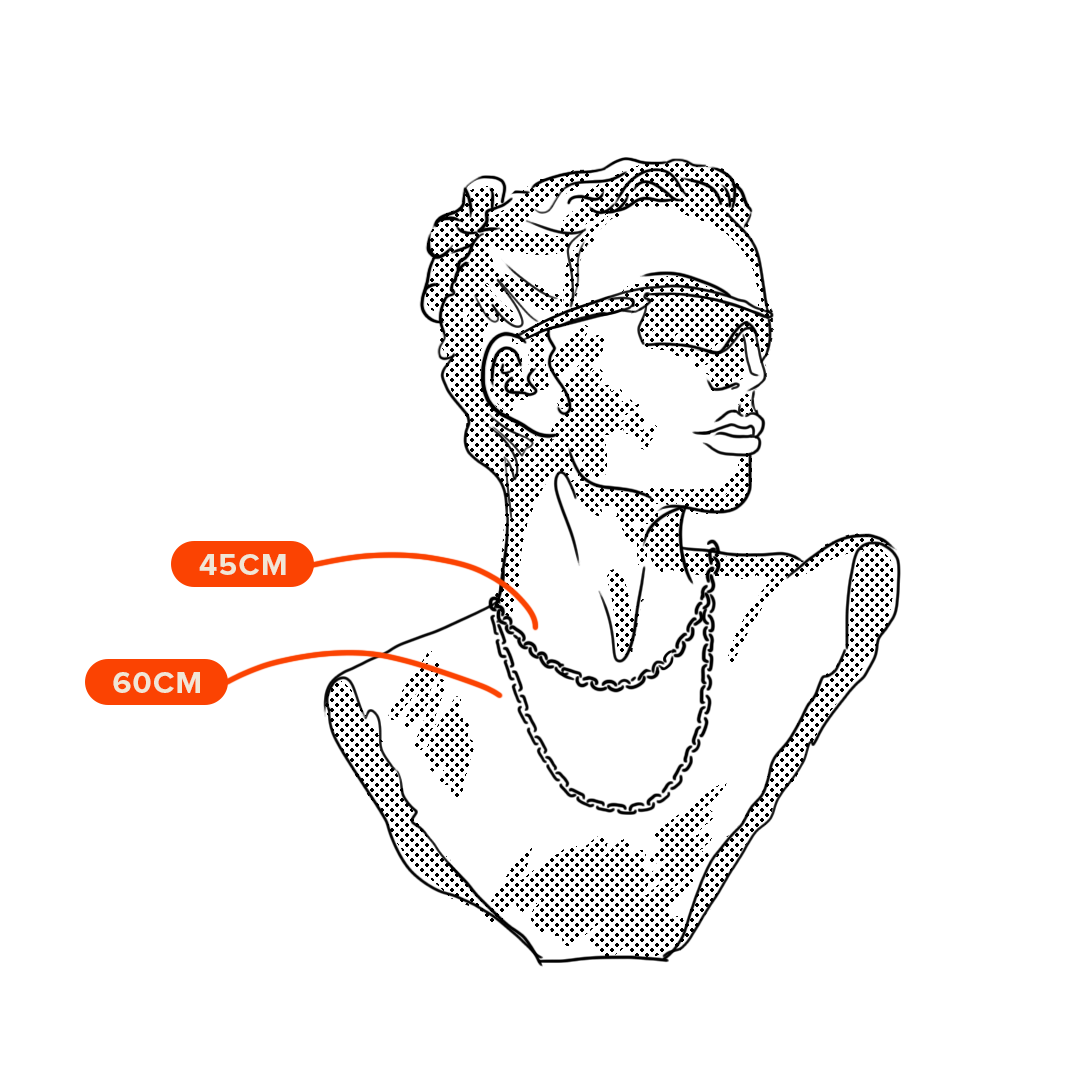Guia de Medidas Colares | Catena Chains