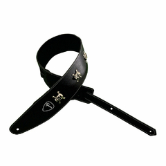 Correa 8cm Negra con Calaveras