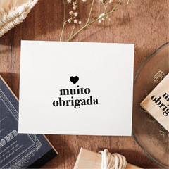 Carimbo | Muito Obrigada (Bold)- 4,5x4,5 cm