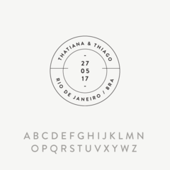 Carimbo Casal Personalizado | N10 - comprar online