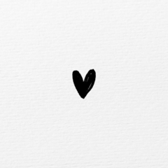 Carimbo Desenho | Coração Pincel C4 - 2.5x2.5 cm