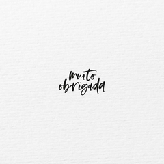 Carimbo | Muito Obrigada - 4x3 cm