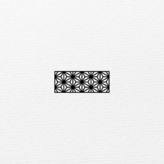 Carimbo | Estampa Asanoha - 5x2 cm