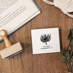 Carimbo Ex-Libris Personalizado | Árvore - L11