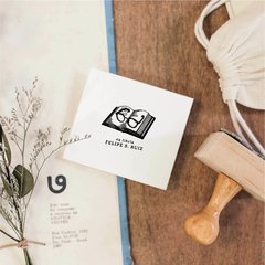 Carimbo Ex-Libris Personalizado | Livro - L40