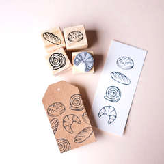 Kit Carimbo Pães com 4 un 2.5x2.5 cm - comprar online