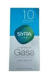 Gasa Estéril Unacur 10cmx10cm - 100 Sobres