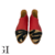 Zapato Rojo Pelo Zebra - comprar online