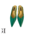 Flats Stiletto Verde en internet