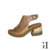 Sandalia Nude Taco Transparente