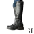 Bota Cuero Lycra Tachas