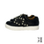 Zapatilla Negra Cuero Tachas