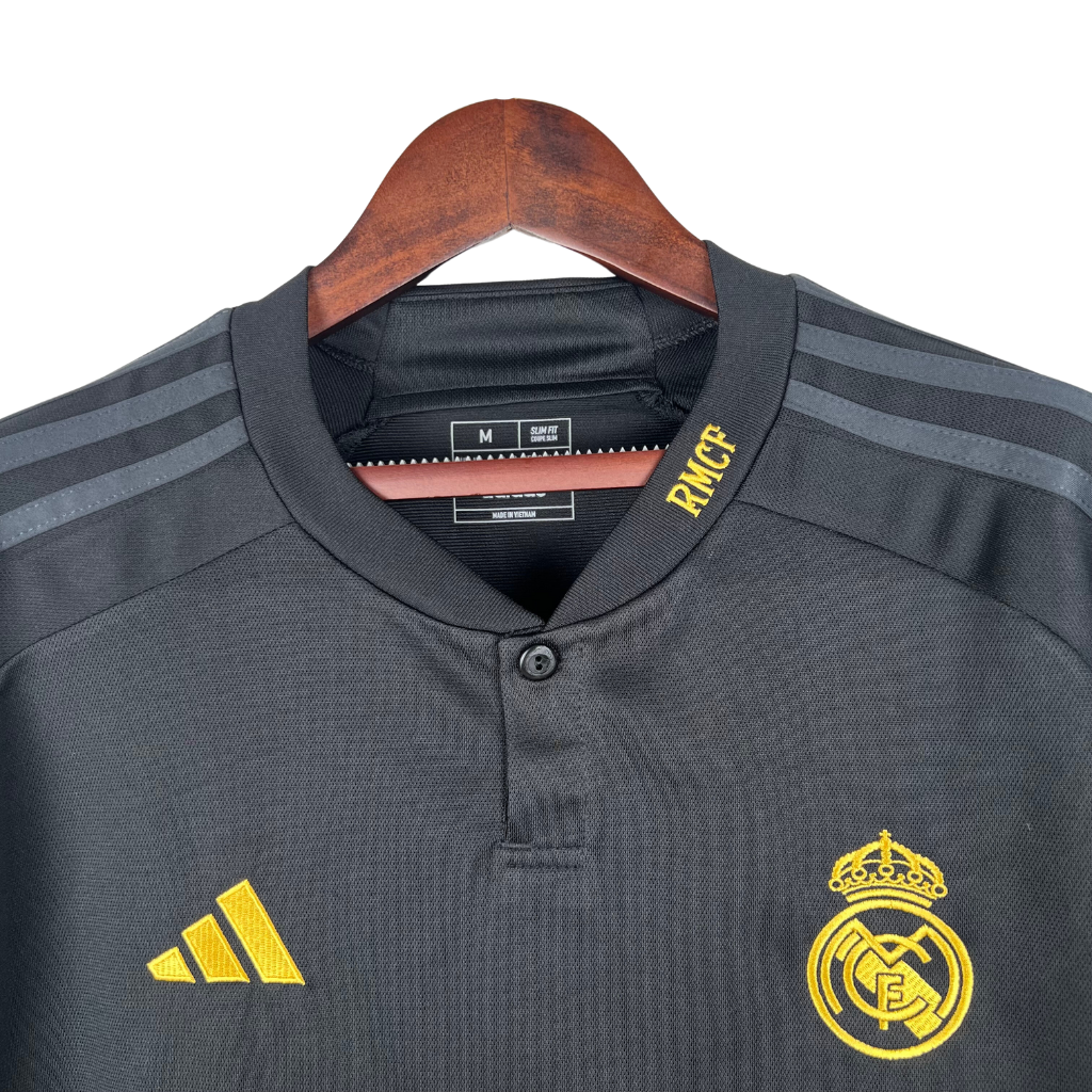 Camisa Real Madrid III 2023 Adidas Masculina Preto - Compre Agora!