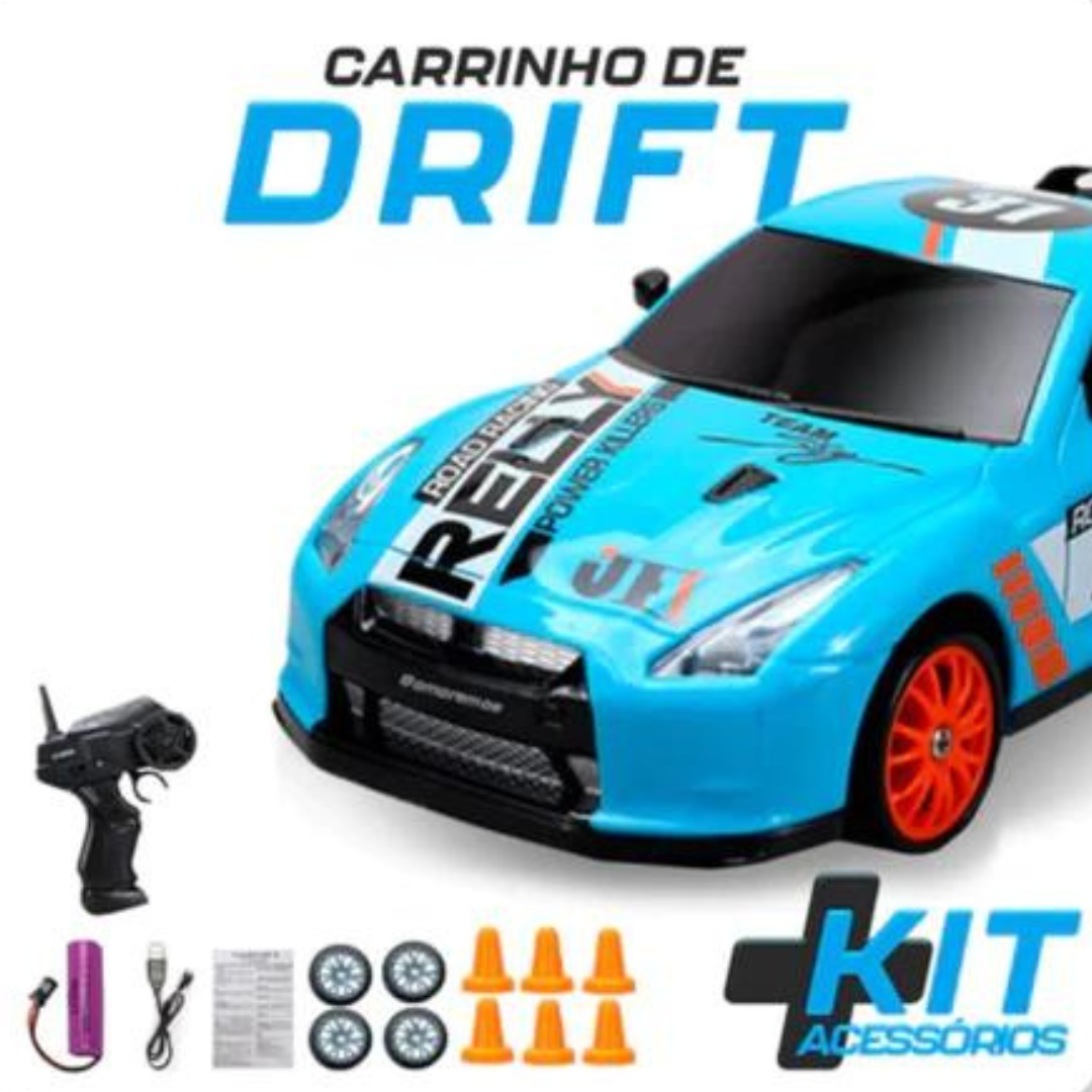 Carrinho de Drift com Controle Remoto (+Frete Grátis + 1 Bateria
